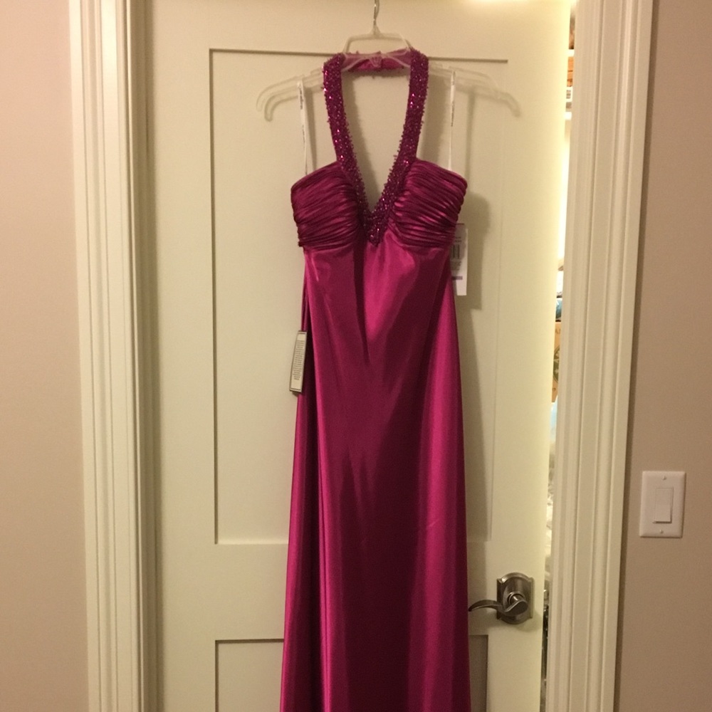 New Fushia Evening Gown